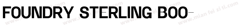 Foundry Sterling Boo字体转换